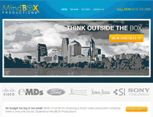 Tablet Screenshot of mindboxproductions.com